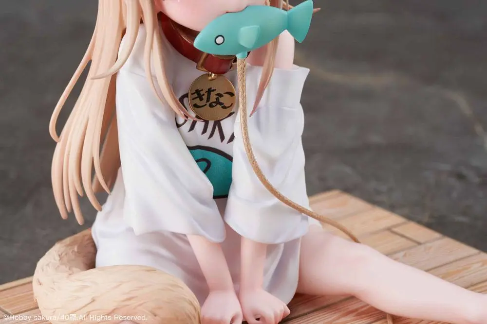 My Cat Is a Kawaii Girl PVC Statue 1/6 Kinako Sitting Fish Ver. 14 cm product photo