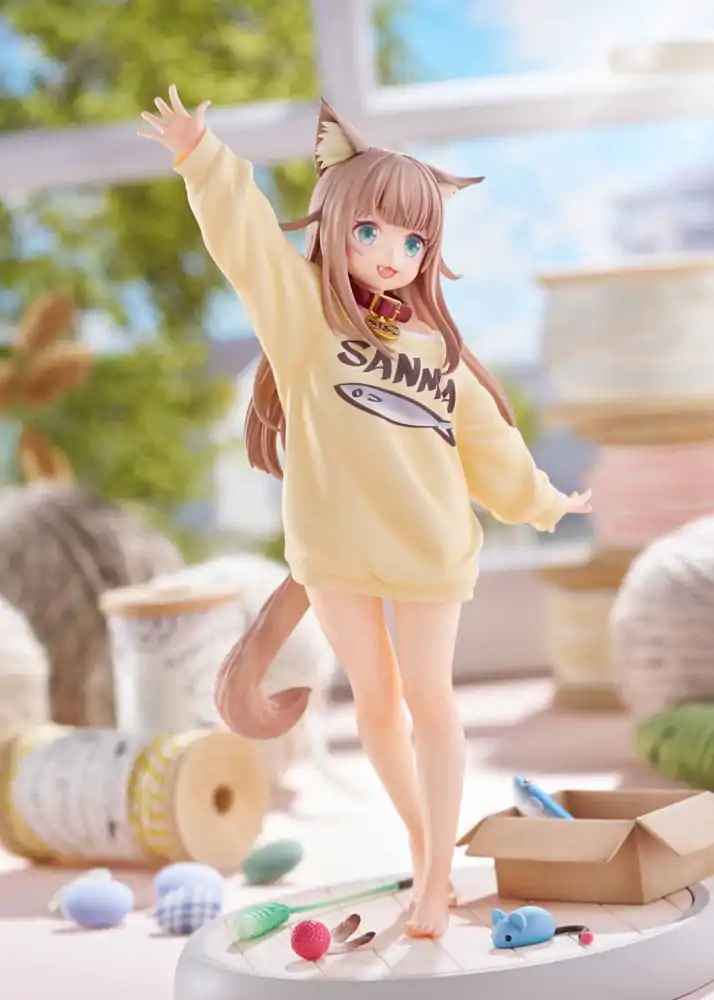 My Cat Is a Kawaii Girl Statue 1/6 Kinako Play With Ver. AmiAmi 21 cm product photo