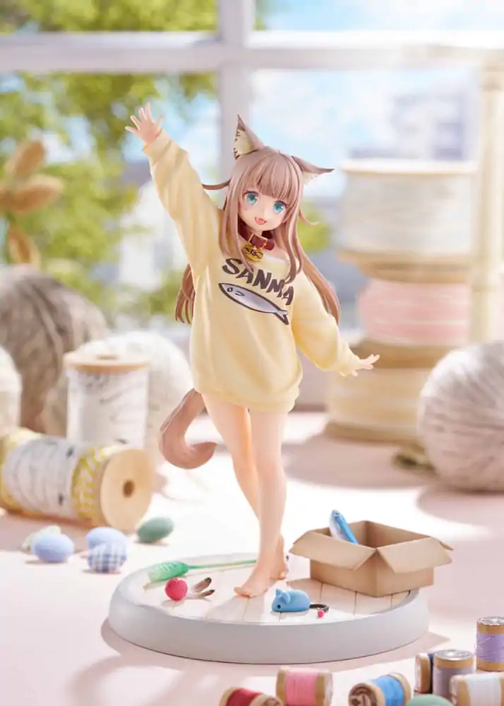 My Cat Is a Kawaii Girl Statue 1/6 Kinako Play With Ver. AmiAmi 21 cm product photo