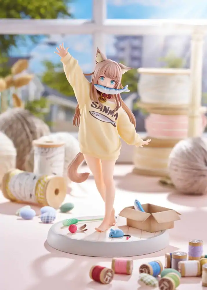My Cat Is a Kawaii Girl Statue 1/6 Kinako Play With Ver. AmiAmi Limited Edition 21 cm product photo