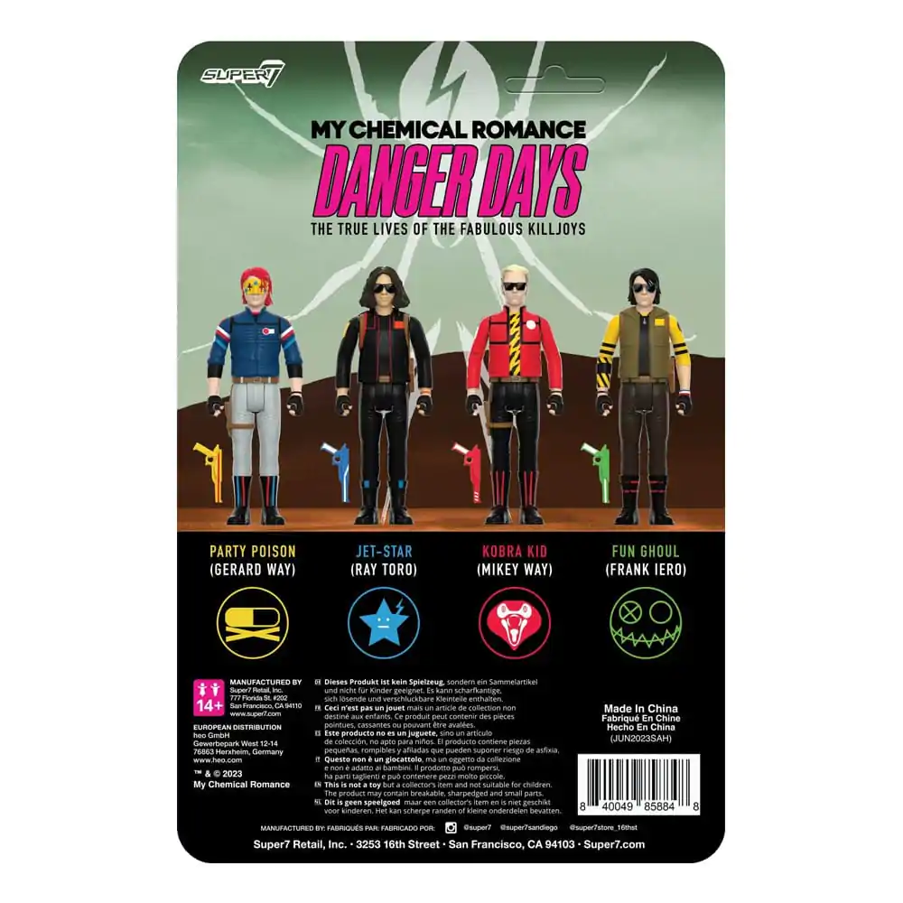 My Chemical Romance ReAction Action Figure Wave 01 (Danger Days) Fun Ghoul (Unmasked) 10 cm product photo
