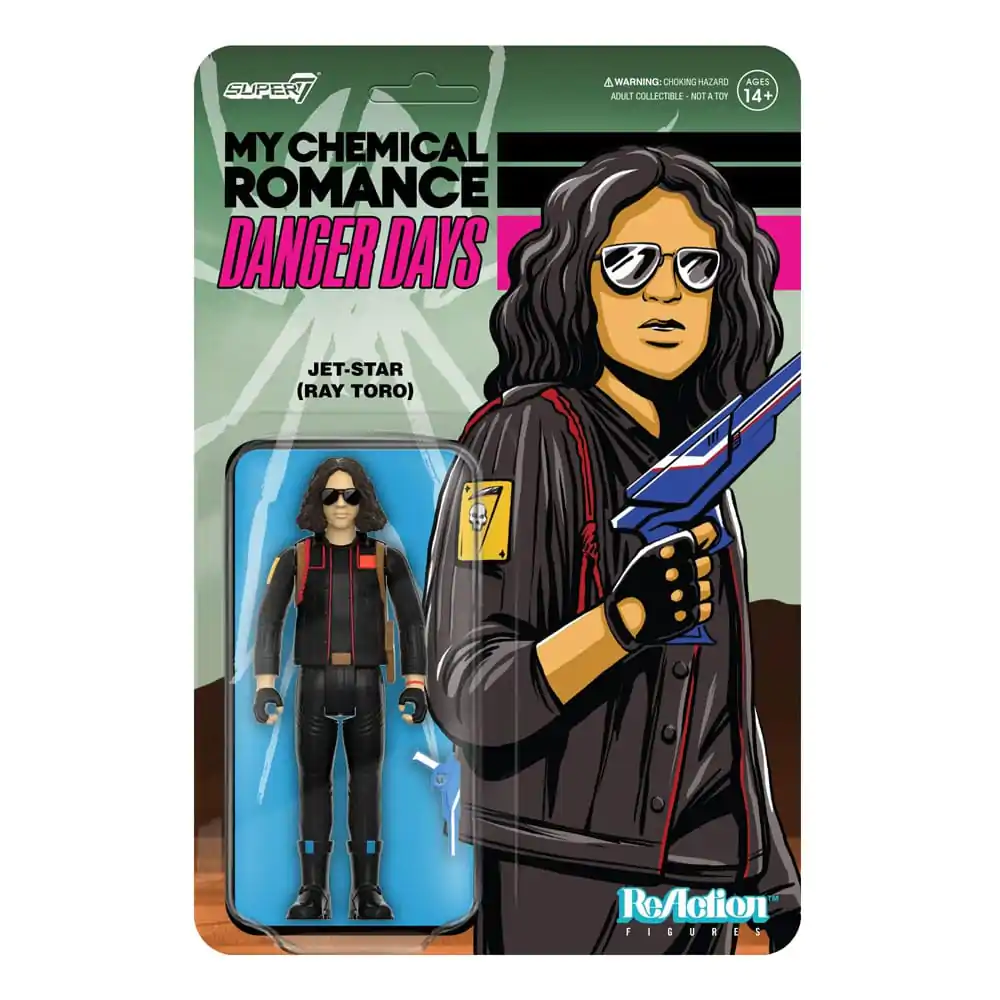 My Chemical Romance ReAction Action Figure Wave 01 (Danger Days) Jet Star (Unmasked) 10 cm termékfotó