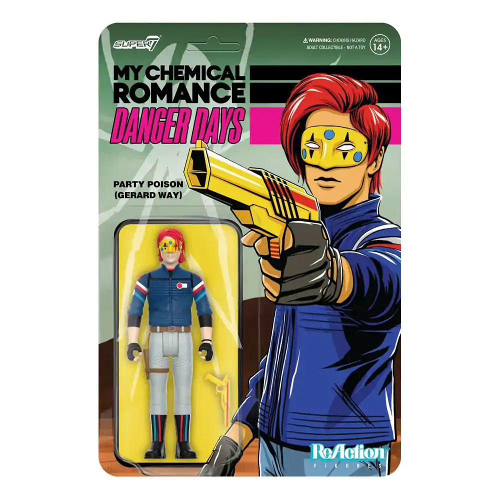 My Chemical Romance ReAction Action Figure Wave 01 (Danger Days) Party Poison (Unmasked) 10 cm product photo