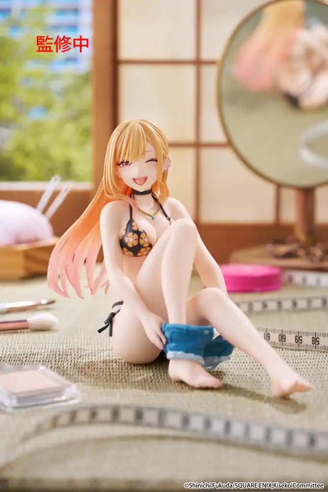 My Dress-Up Darling PVC Statue Desktop Cute Figure Marin Kitagawa Measured Swimsuit Ver. 13 cm product photo