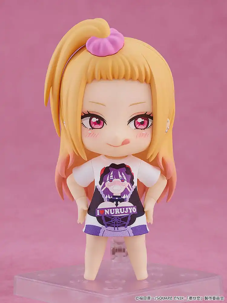 My Dress-Up Darling Nendoroid Action Figure Marin Kitagawa: Slippery Girls Full Graphic T-Shirt Ver. 10 cm product photo