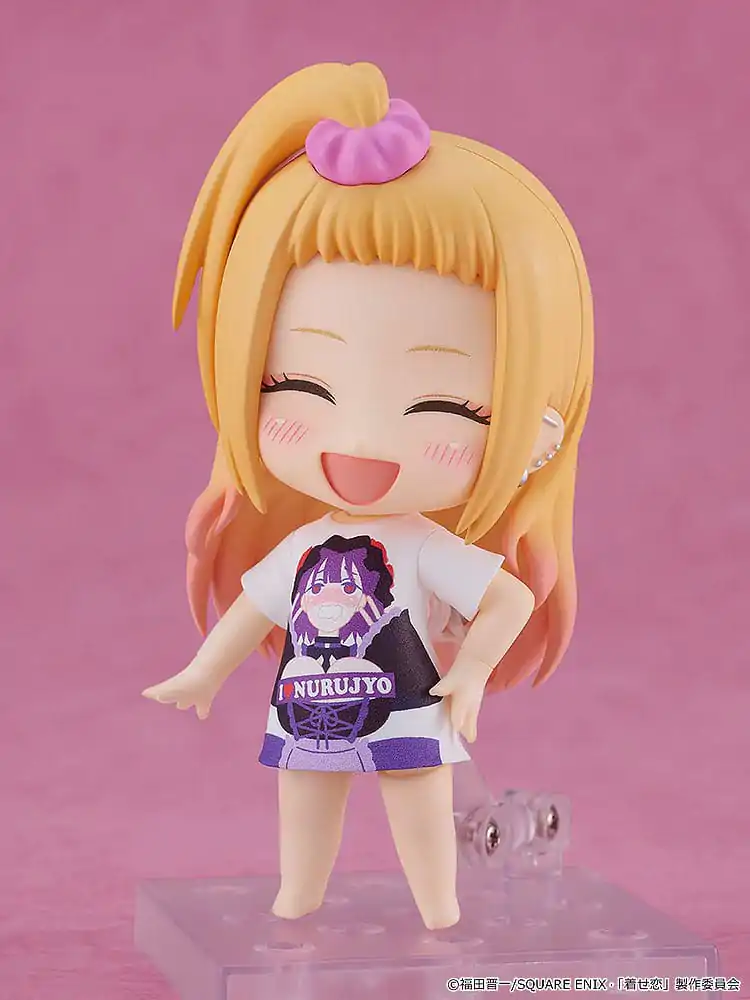 My Dress-Up Darling Nendoroid Action Figure Marin Kitagawa: Slippery Girls Full Graphic T-Shirt Ver. 10 cm product photo