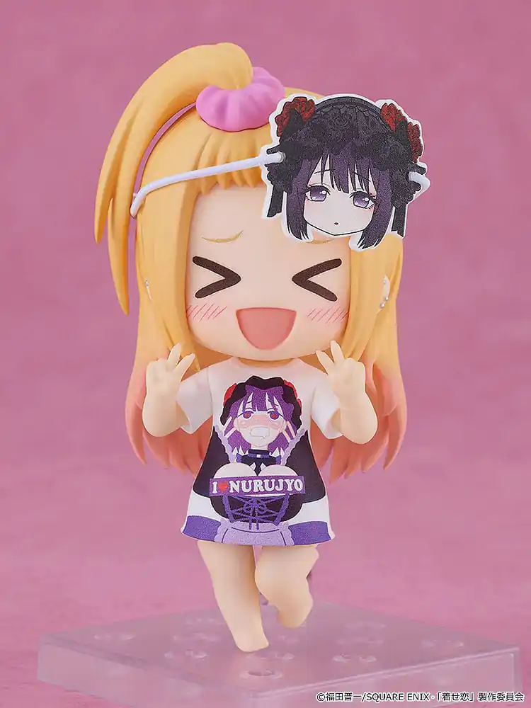 My Dress-Up Darling Nendoroid Action Figure Marin Kitagawa: Slippery Girls Full Graphic T-Shirt Ver. 10 cm product photo