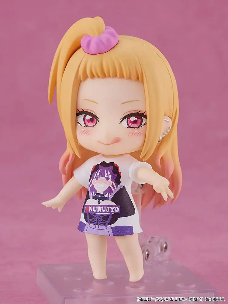 My Dress-Up Darling Nendoroid Action Figure Marin Kitagawa: Slippery Girls Full Graphic T-Shirt Ver. 10 cm product photo