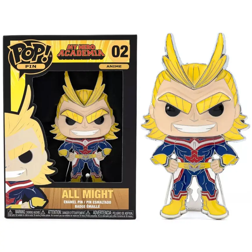 My Hero Academia All Might Large Enamel POP Pin 10cm product photo