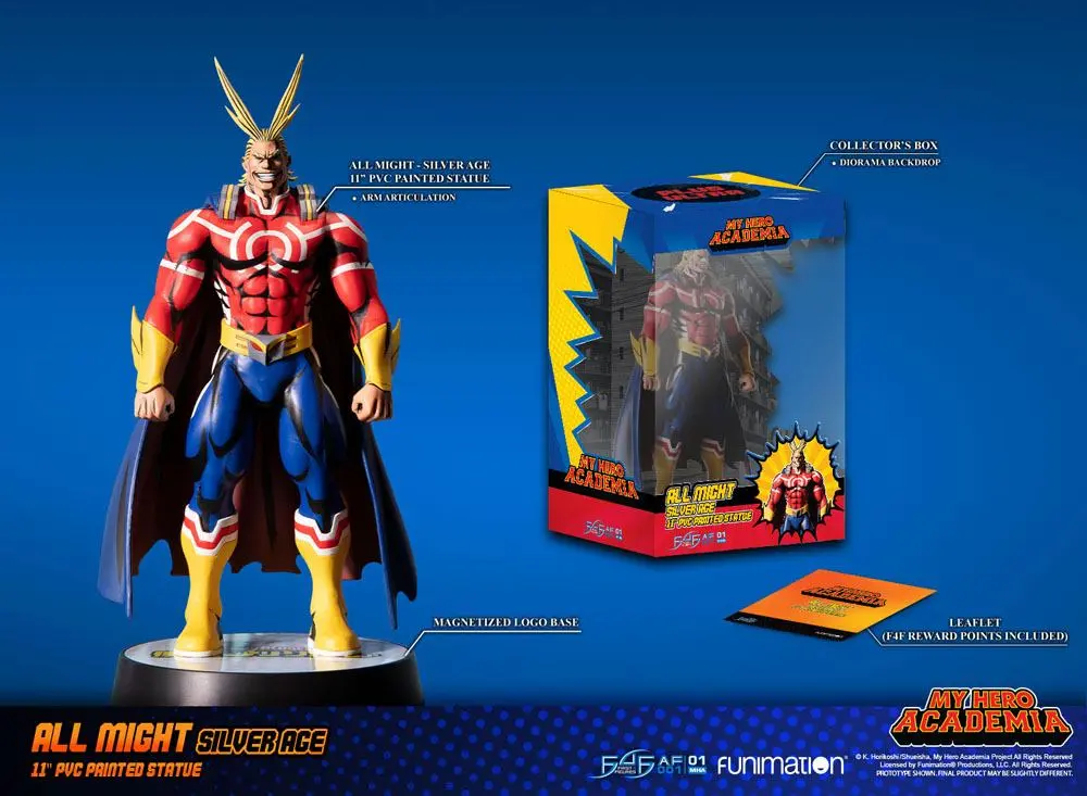 My Hero Academia Action Figure All Might Silver Age (Standard Edition) 28 cm product photo
