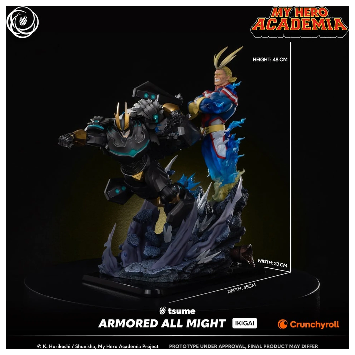My Hero Academia Armored All Might Statue Ikigai 1/6 by Tsume 48cm product photo