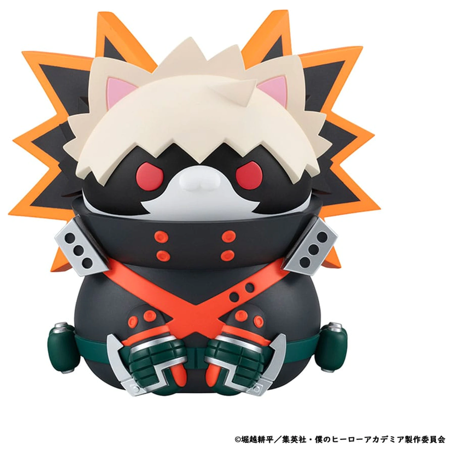 My Hero Academia Mega Cat Project Nyanto! The Big Heroaca Cats Series Trading Figure 3-Pack Izuku Midoriya & Katsuki Bakugo & Shoto Todoroki 12 cm     product photo