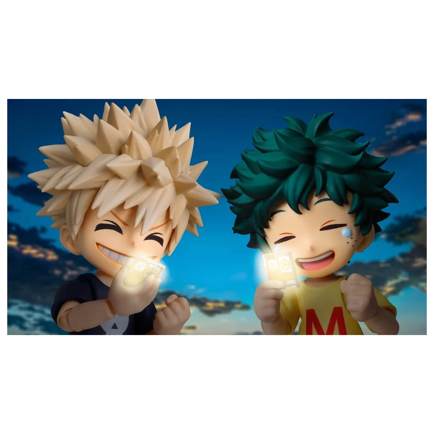 My Hero Academia S.H.Figuarts Action Figure Izuku Midoriya & Katsuki Bakugo -Childhood Set- 9 cm product photo