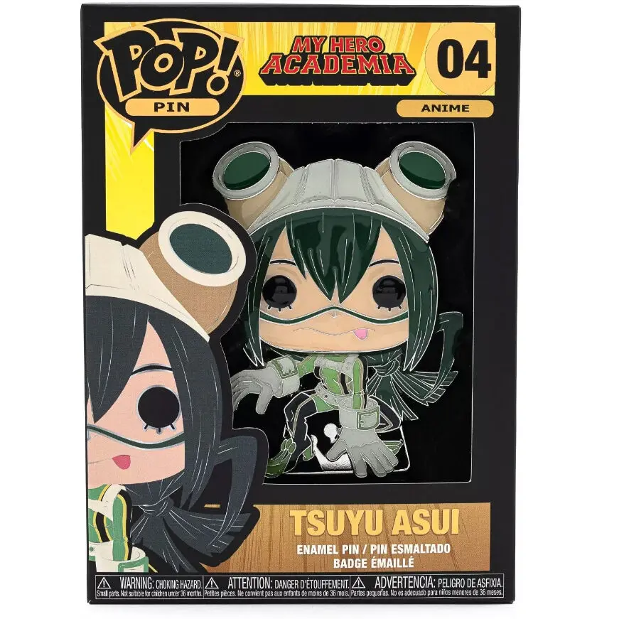 My Hero Academia Tsuyu Asui Large Enamel POP Pin 10cm product photo