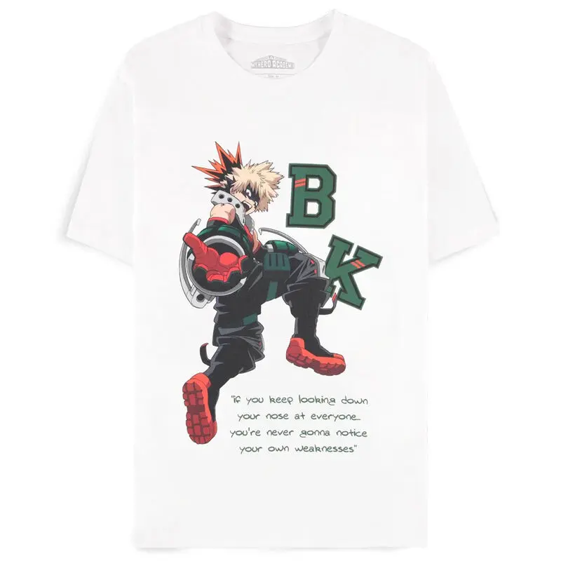 My Hero Academia White Bakugo Quote t-shirt product photo