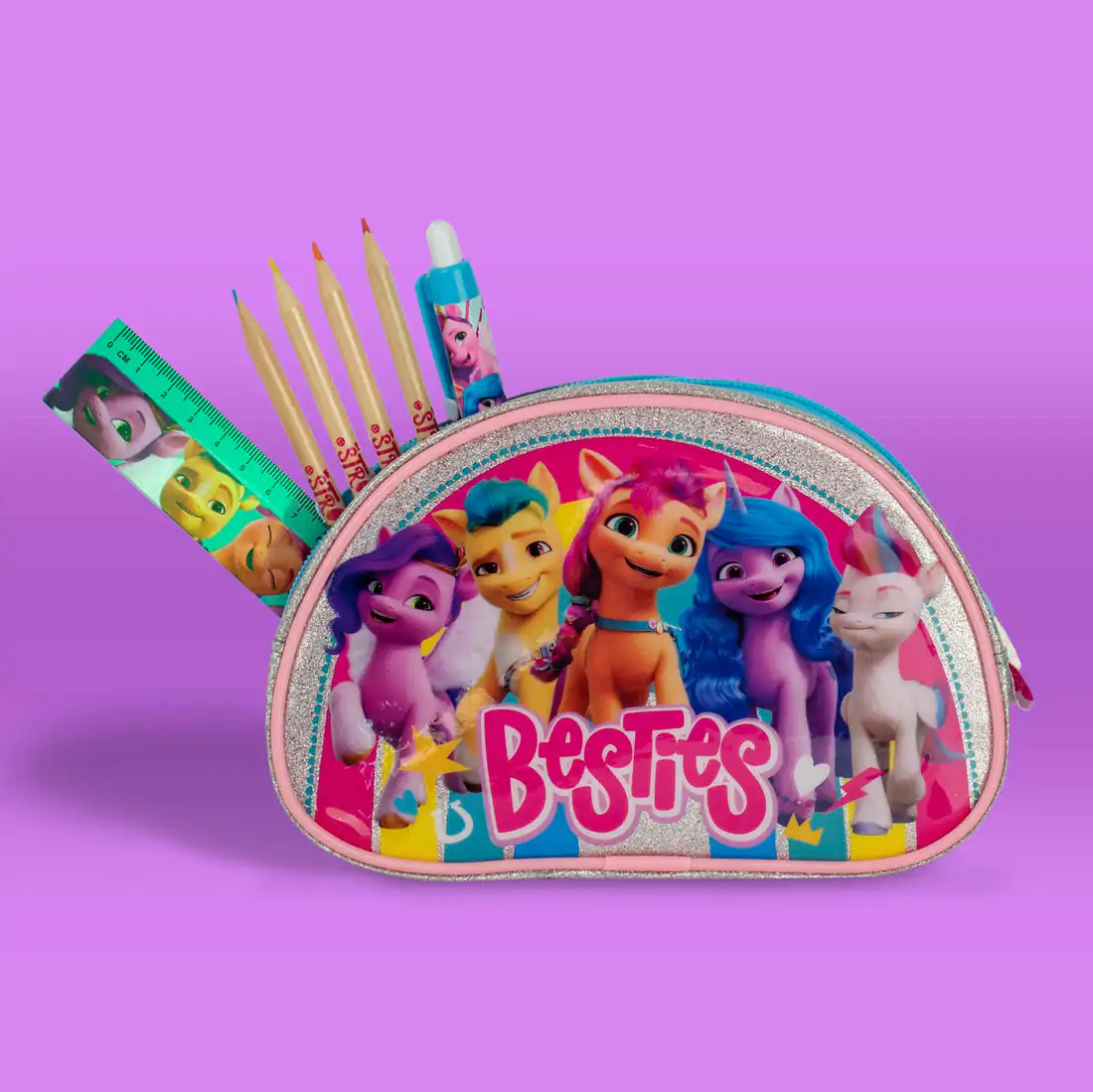 My Little Pony Glitter Rainbow Pencil Case product photo