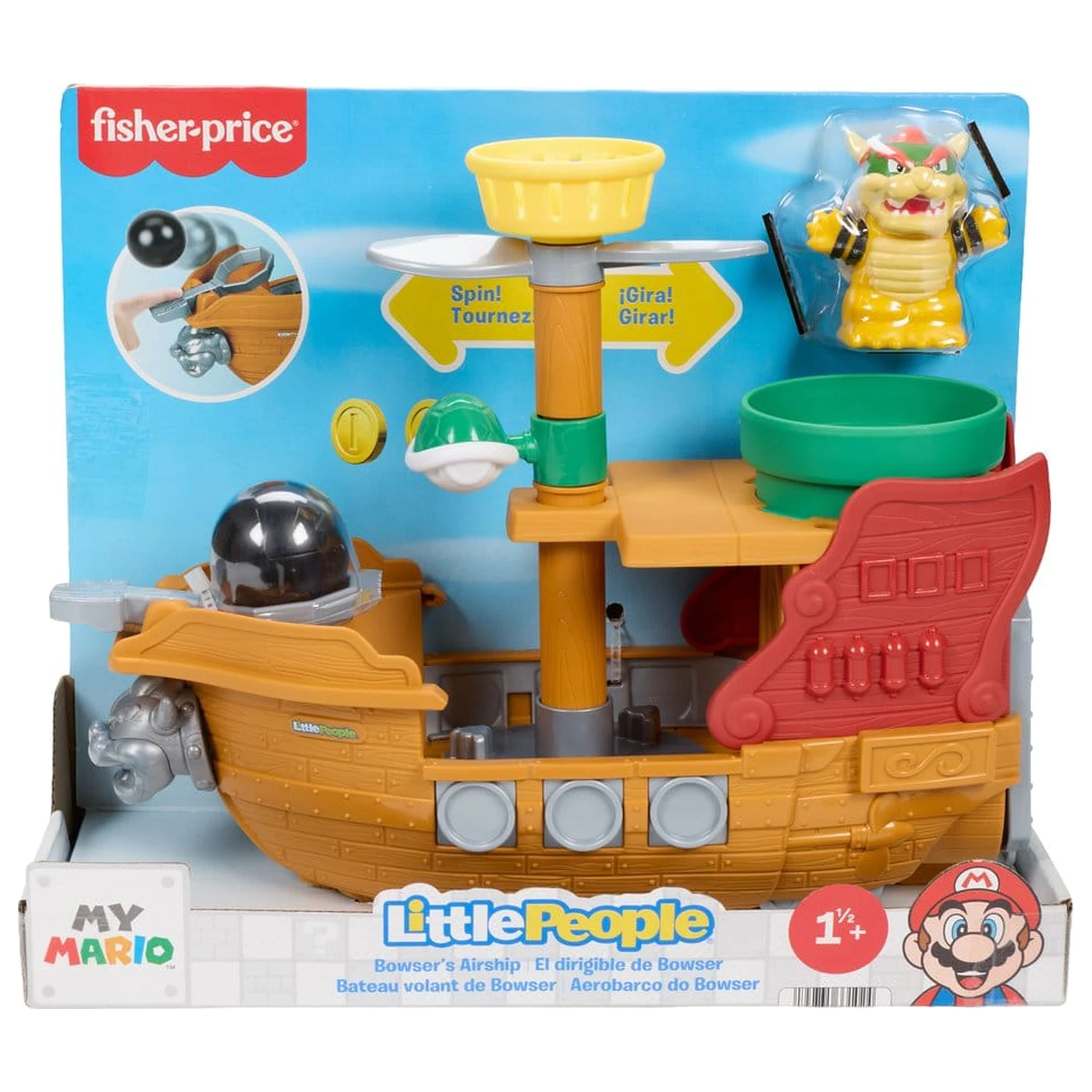 My Mario Little People Playset Bowser's Airship product photo