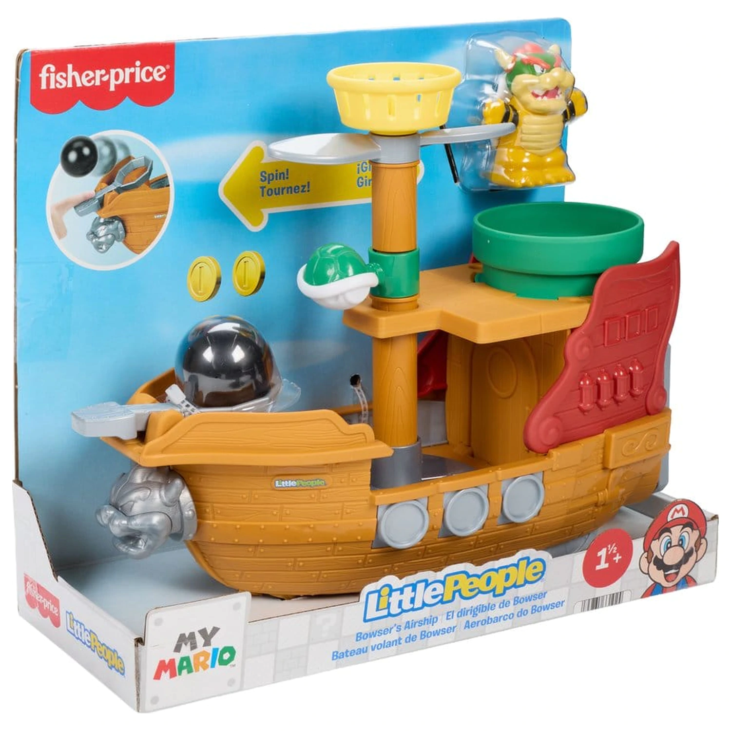 My Mario Little People Playset Bowser's Airship product photo