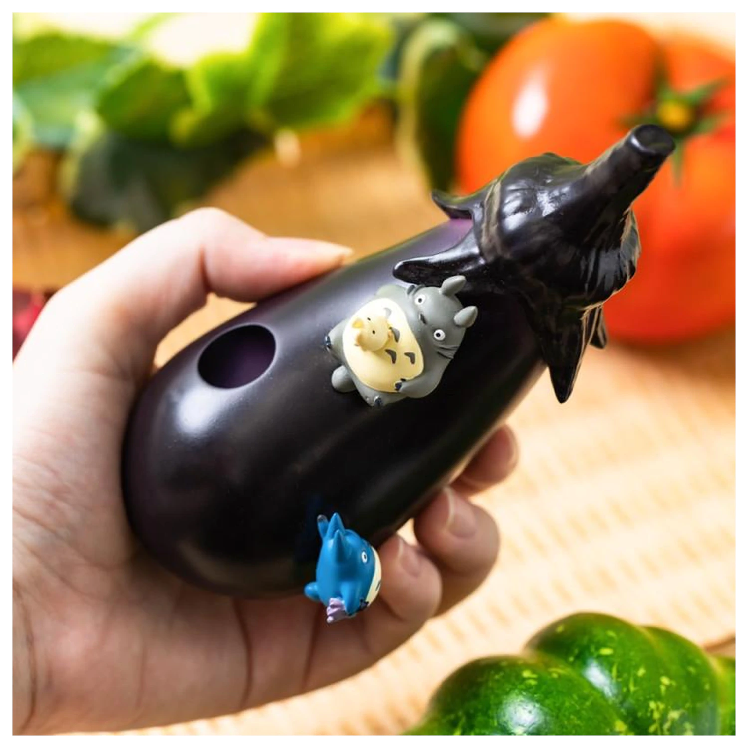 My Neighbor Totoro Aubergine Fig. Soliflore vase product photo