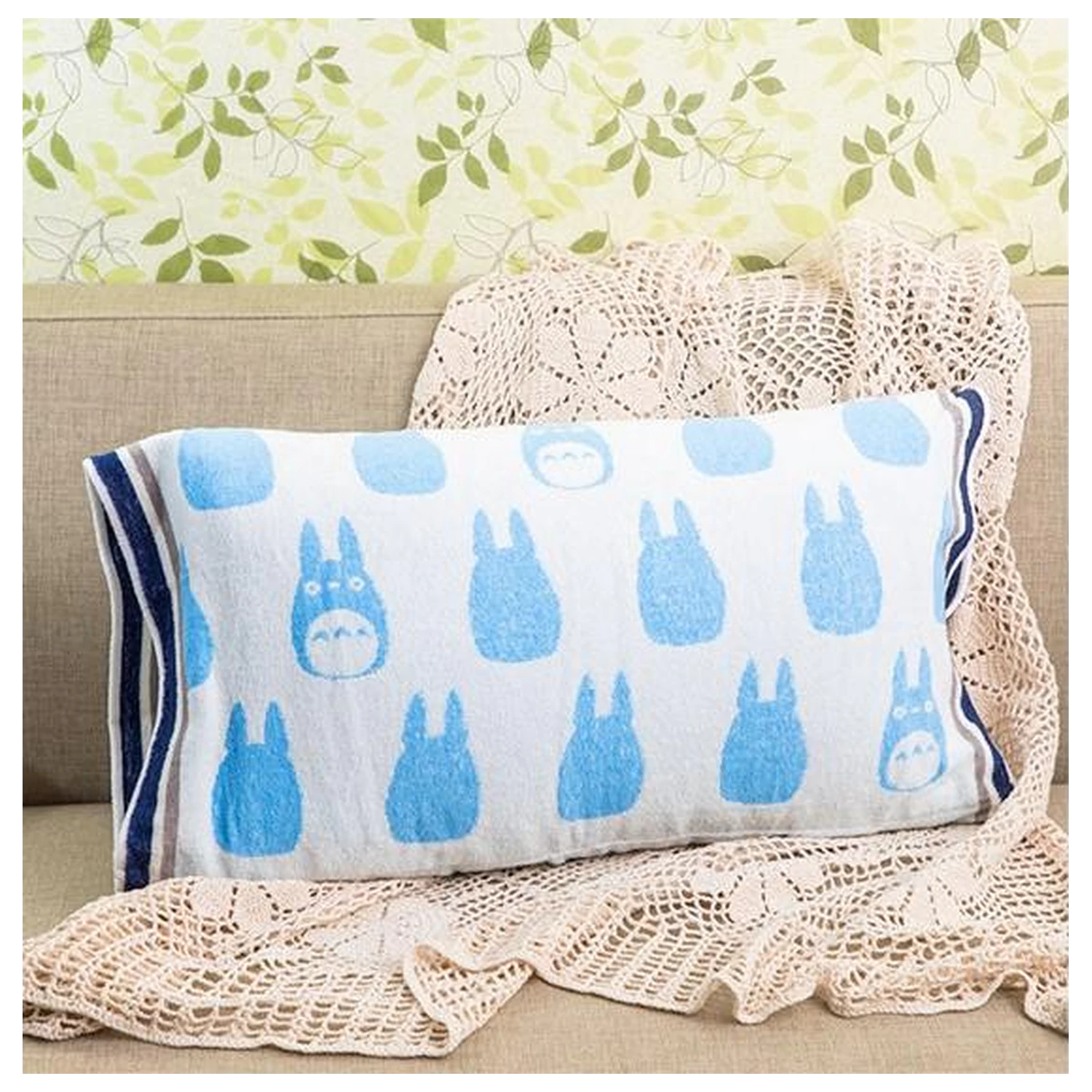 My Neighbor Totoro Blue Totoro Pillowcase product photo