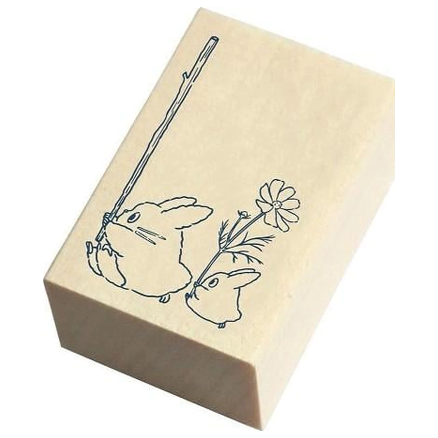My Neighbor Totoro Blue & White Totoro Wooden Stamps product photo
