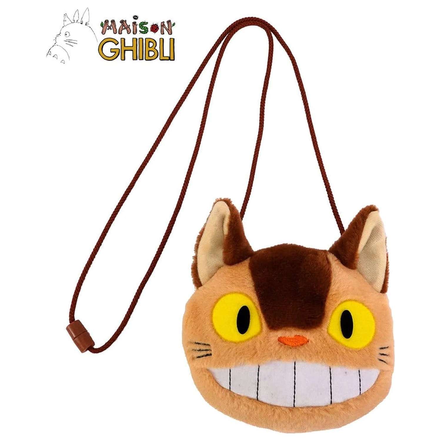 My Neighbor Totoro Plush Pouch with strings Catbus 15 x 14 cm product photo