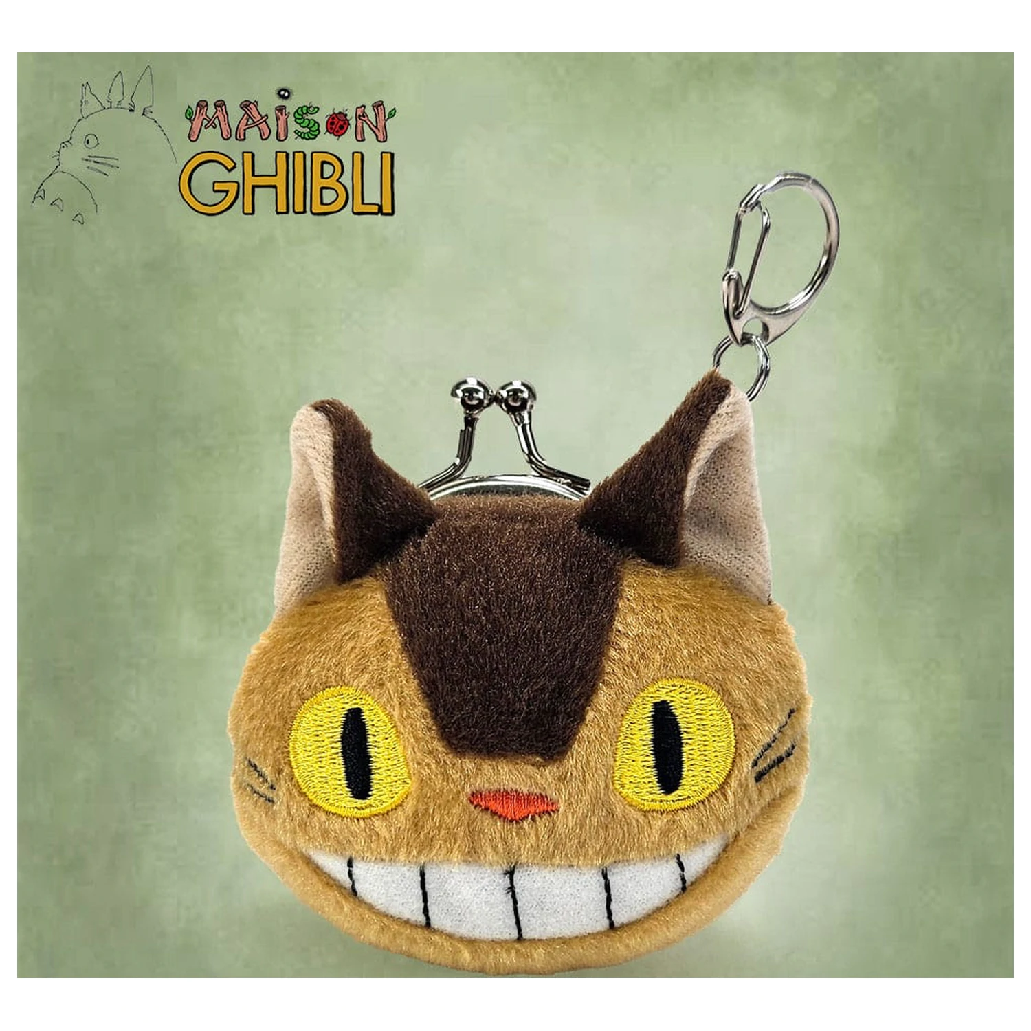 My Neighbor Totoro Funwari Mini Plush Coin Purse Cat Bus product photo