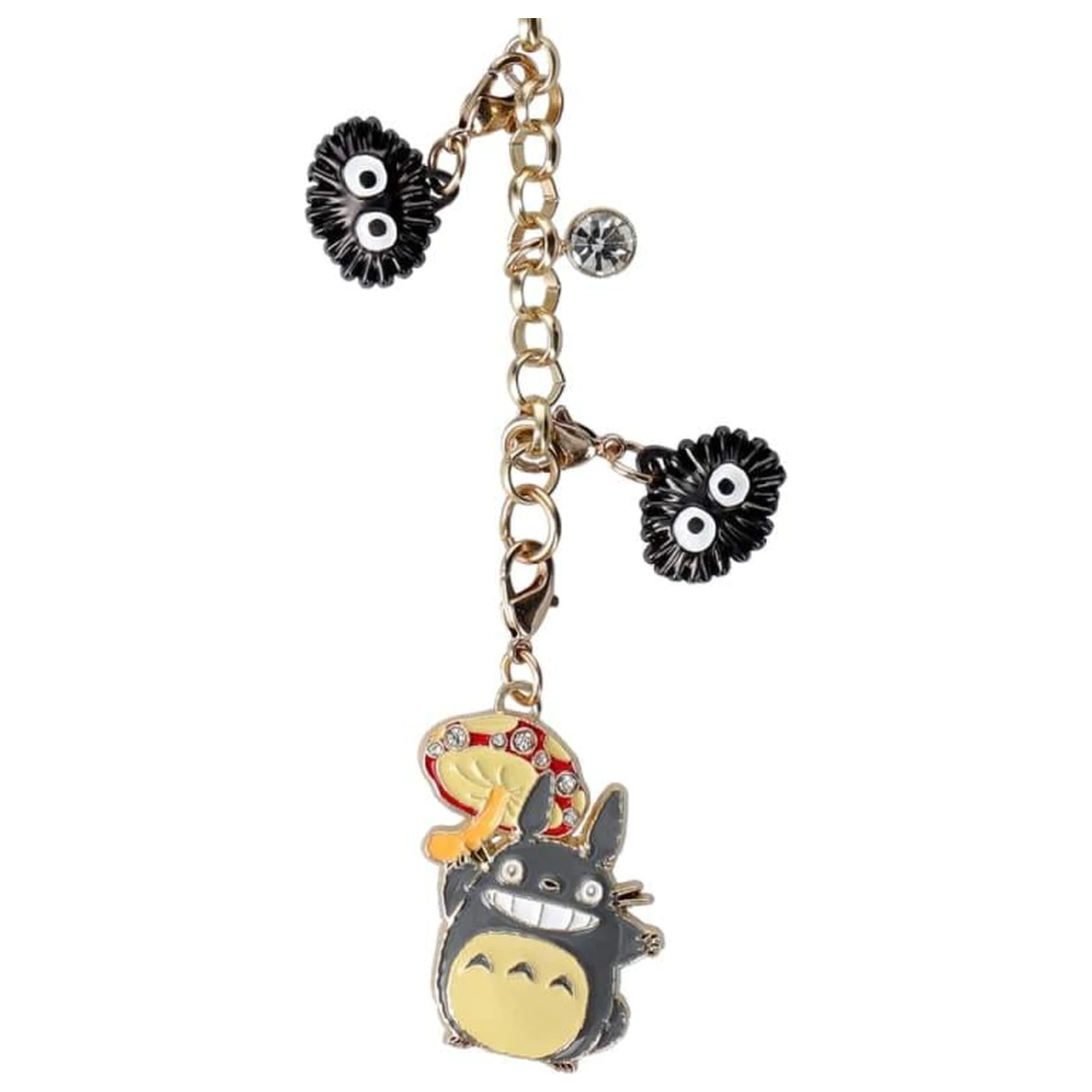 My Neighbor Totoro Grey Totoro & Mushroom Chainette charms product photo