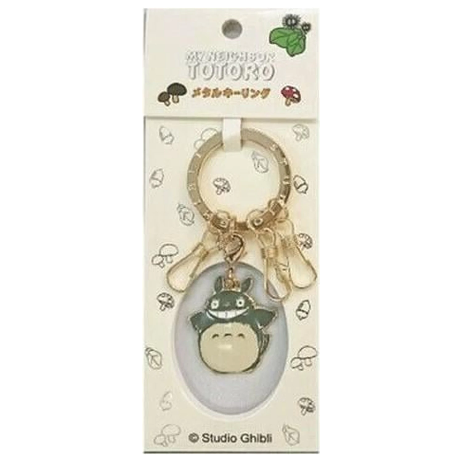 My Neighbor Totoro Grey Totoro Smile Metal Keychain product photo