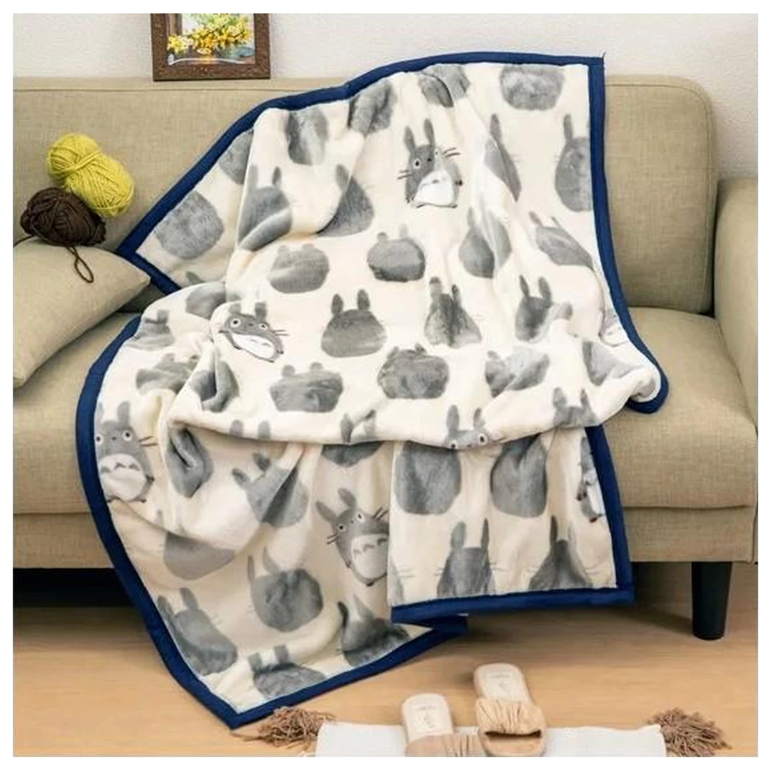 My Neighbor Totoro Grey Totoro Blanket 100x140cm product photo