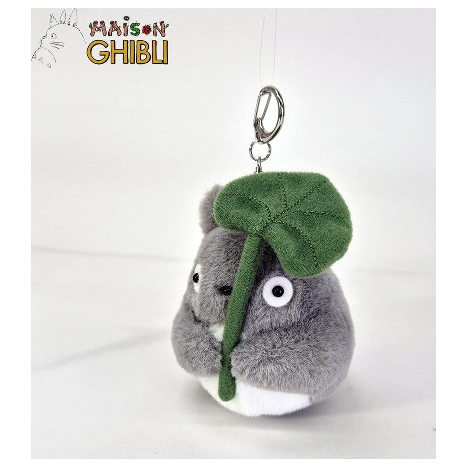 My Neighbor Totoro Nakayoshi Keychain Big Totoro with leaf product photo