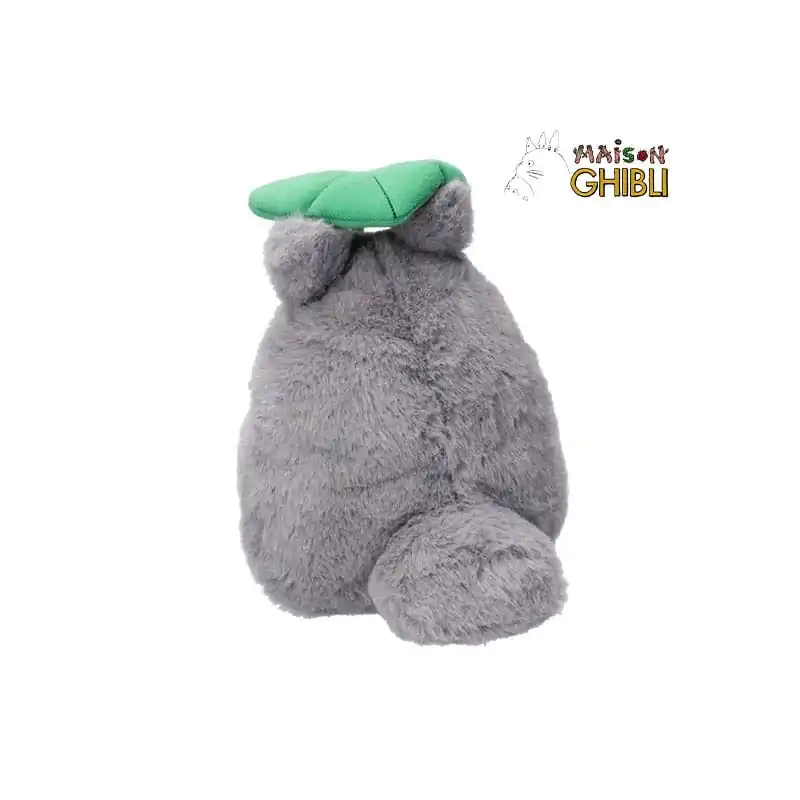 My Neighbor Totoro Nakayoshi Plush Figure Big Totoro with leaf 21 cm product photo