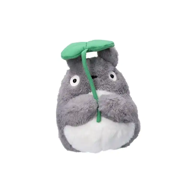 My Neighbor Totoro Nakayoshi Plush Figure Big Totoro with leaf 21 cm product photo