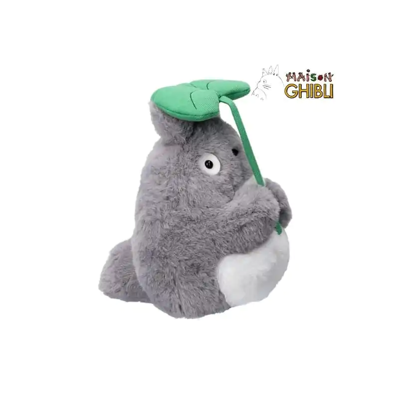 My Neighbor Totoro Nakayoshi Plush Figure Big Totoro with leaf 21 cm product photo