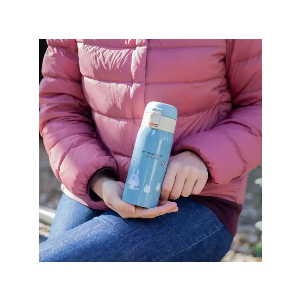 My Neighbor Totoro Water Bottle One Push Mat Blue 350ml product photo