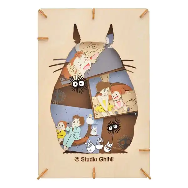 My Neighbor Totoro Paper Model Kit Paper Theater Wood Style Silhouette Big Totoro termékfotó