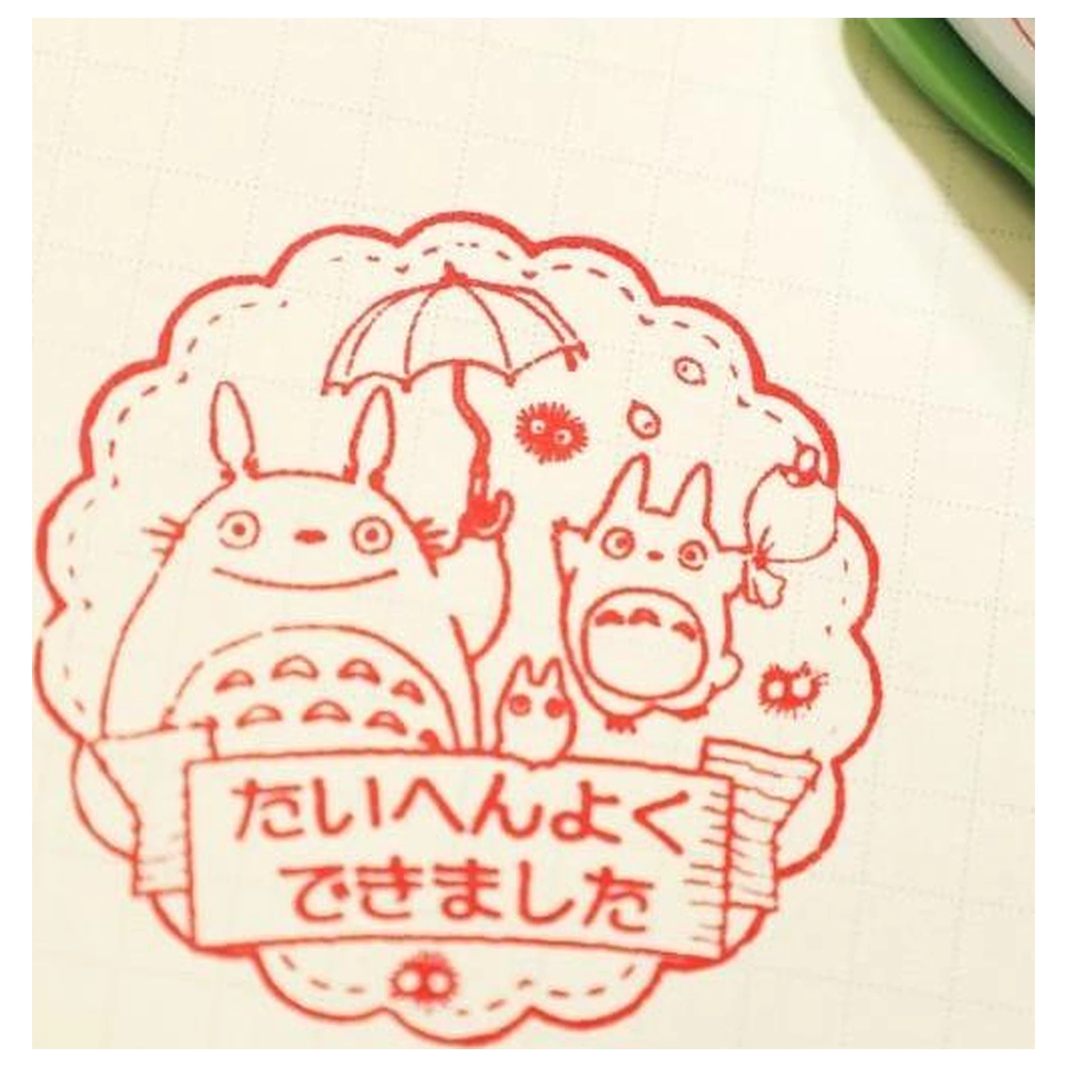 My Neighbor Totoro Totoro Round Stamps 4.6cm product photo