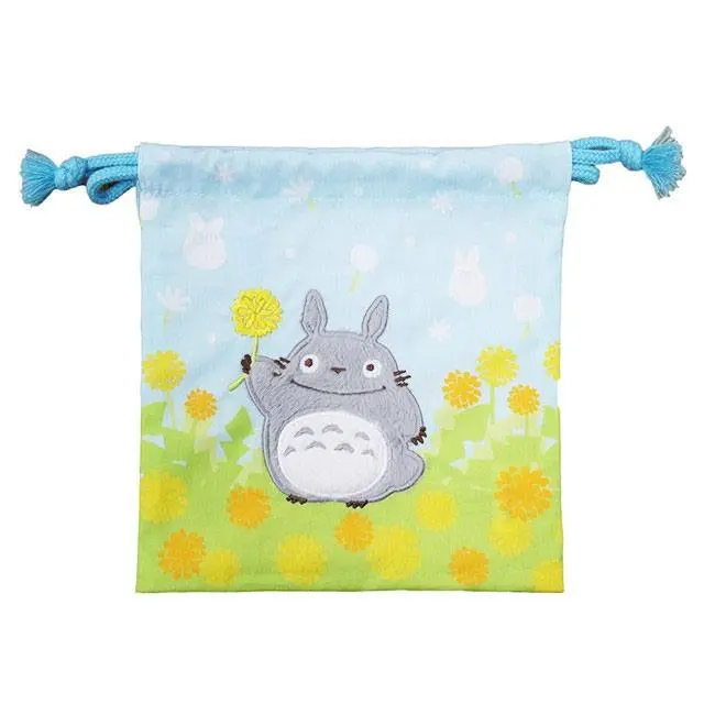 My Neighbor Totoro Laundry Storage Bag Totoro with Flowers 20 x 19 cm product photo