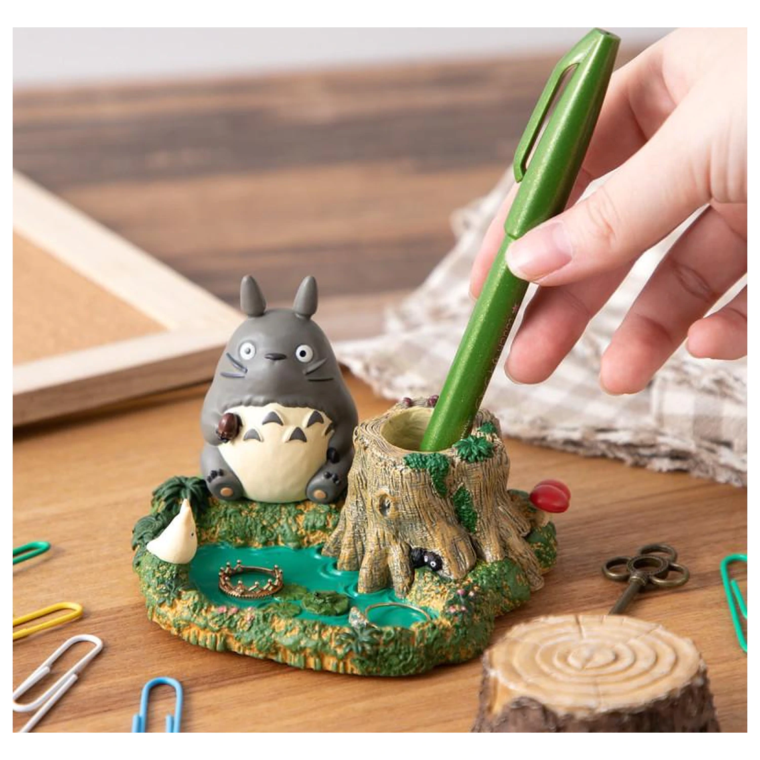 My Neighbor Totoro Totoro by the Pond Figure Pencil Holder product photo