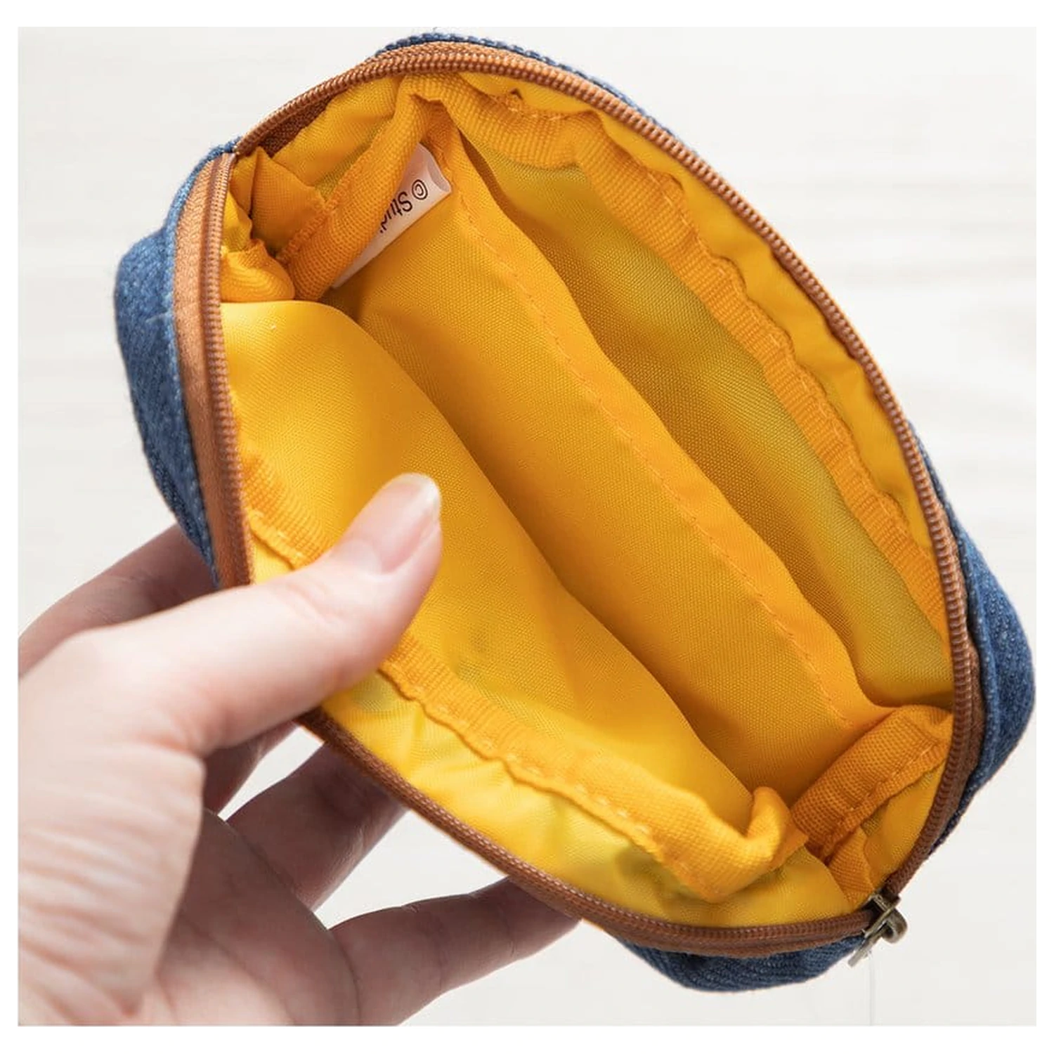 My Neighbor Totoro Denim Pouch Totoro & flower wreath product photo