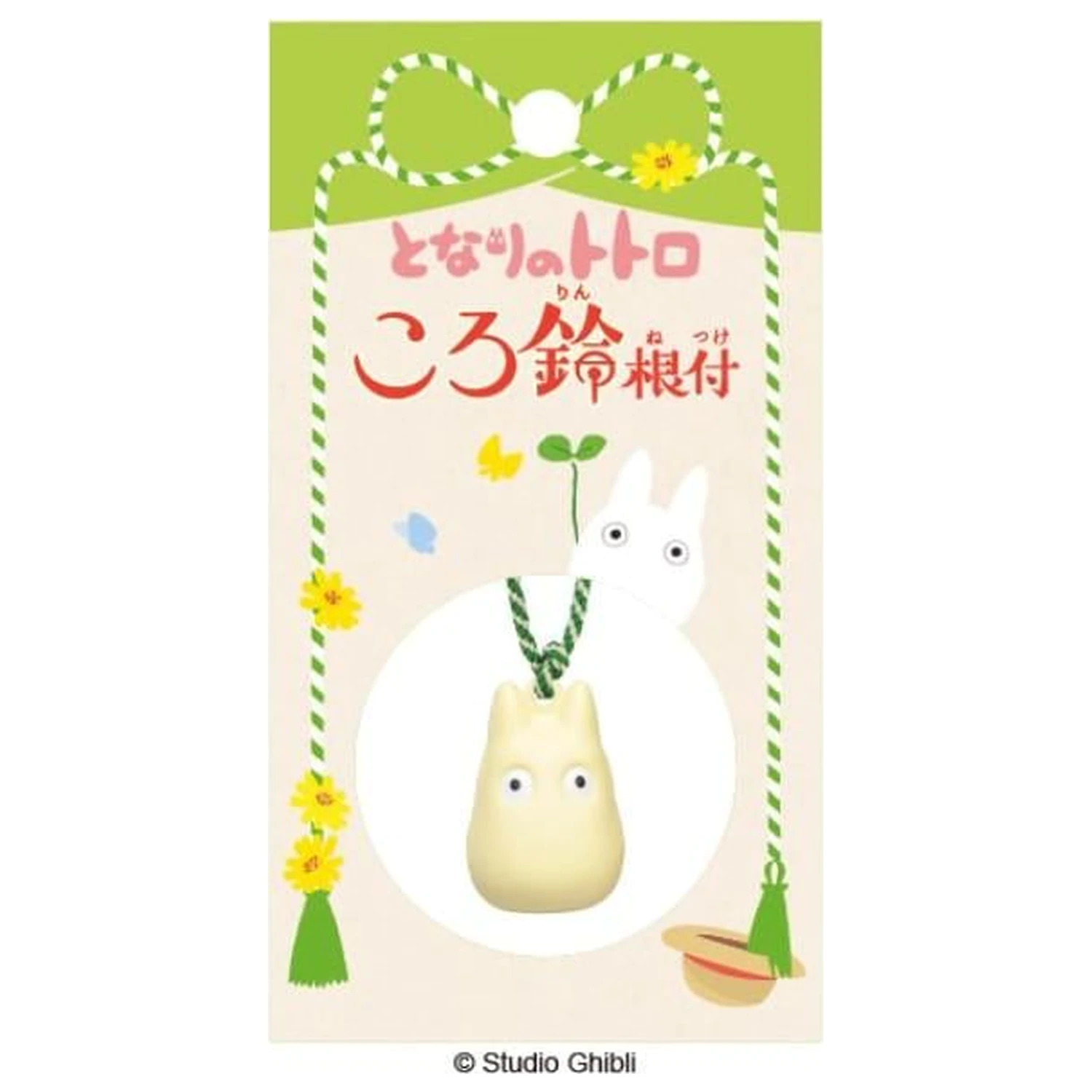My Neighbor Totoro White Totoro Strap Bell Netsuke product photo