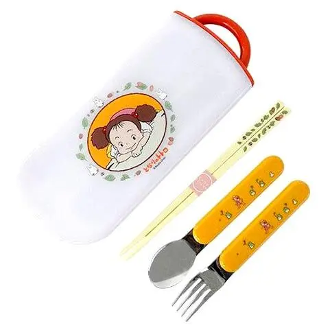 My Neighbour Totoro Mei chopsticks + spoon + fork set product photo