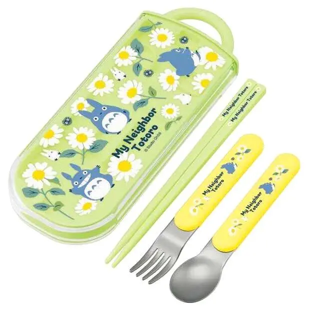 My Neighbor Totoro Chopsticks & Spoon & Fork Set Daisies product photo