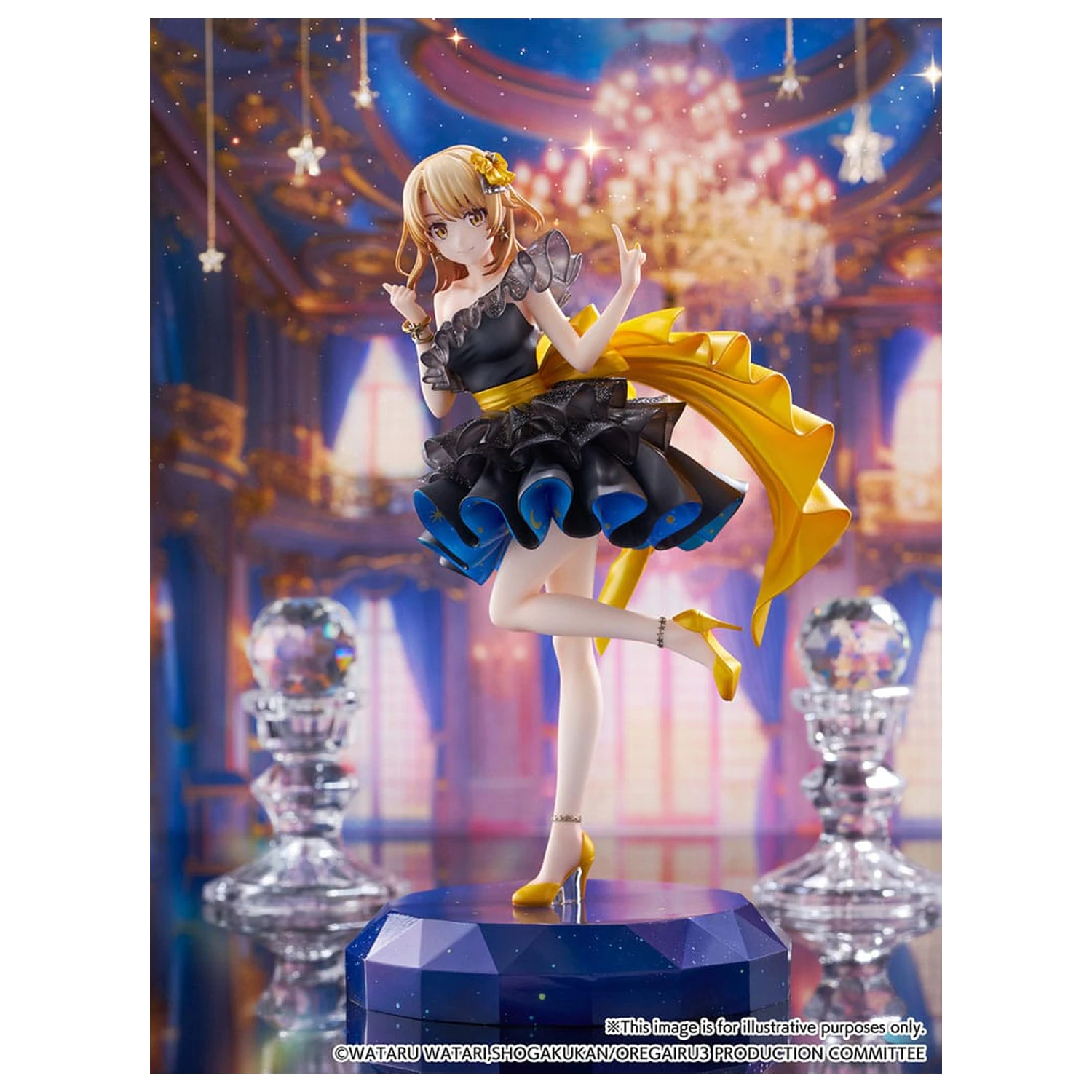 My Youth Romantic Comedy Is Wrong As I Expected. Final SHIBUYA SCRAMBLE FIGURE PVC Statue 1/7 Iroha Isshiki Starry Dress Ver. 24 cm   product photo