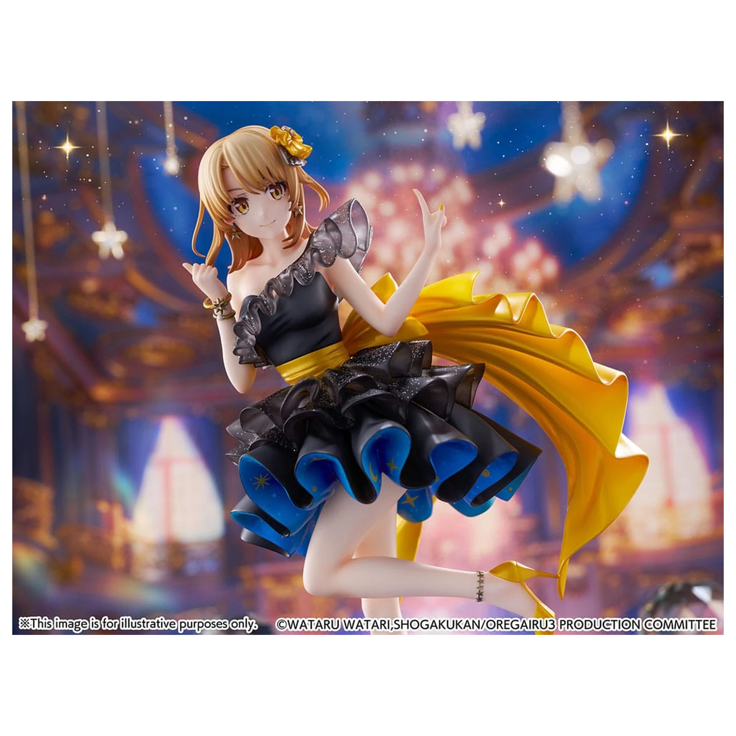 My Youth Romantic Comedy Is Wrong As I Expected. Final SHIBUYA SCRAMBLE FIGURE PVC Statue 1/7 Iroha Isshiki Starry Dress Ver. 24 cm   product photo