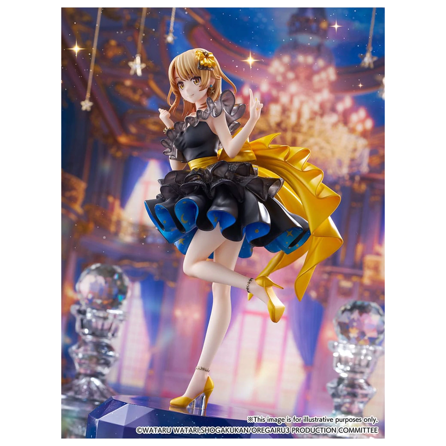 My Youth Romantic Comedy Is Wrong As I Expected. Final SHIBUYA SCRAMBLE FIGURE PVC Statue 1/7 Iroha Isshiki Starry Dress Ver. 24 cm   product photo