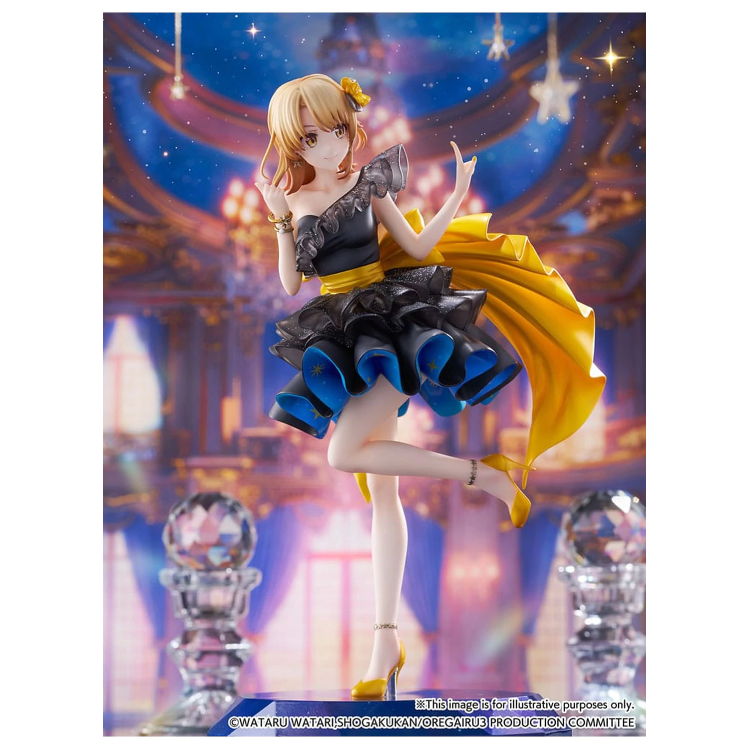 My Youth Romantic Comedy Is Wrong As I Expected. Final SHIBUYA SCRAMBLE FIGURE PVC Statue 1/7 Iroha Isshiki Starry Dress Ver. 24 cm   product photo