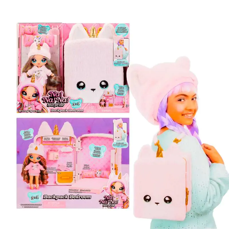 Na! Na! Na! Surprise Britney Sparkles mini backpack playset + doll termékfotó