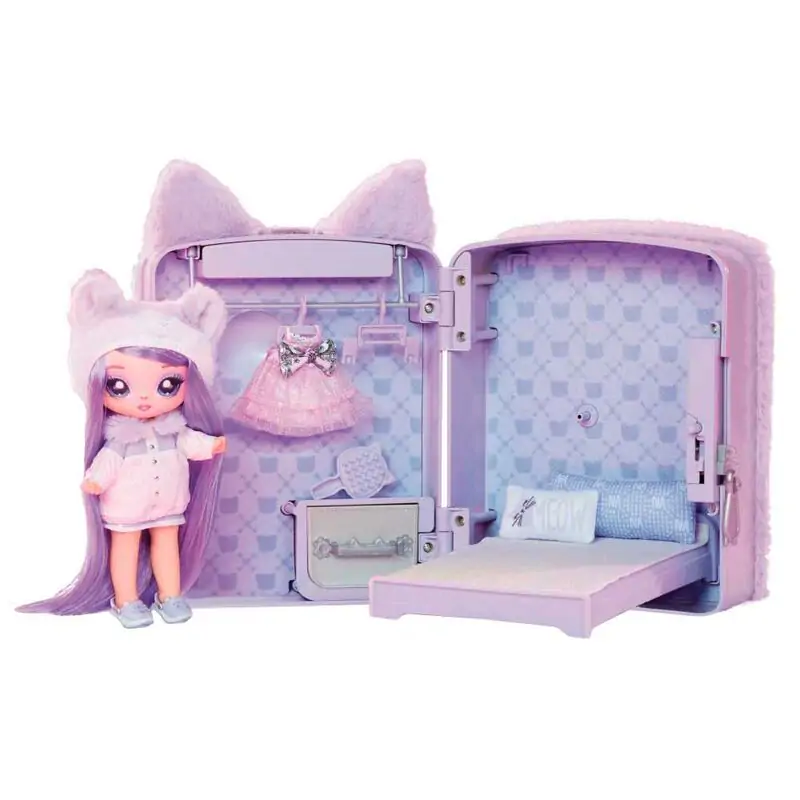 Na! Na! Na! Surprise Lilac Kitten mini backpack playset + doll product photo