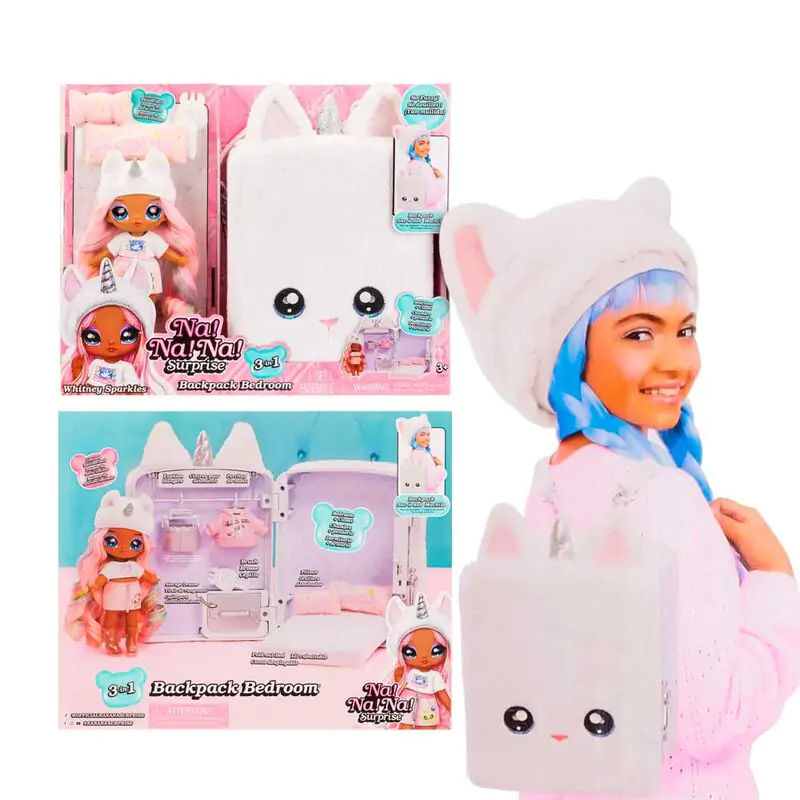 Na! Na! Na! Surprise Whitney Sparkles mini backpack playset + doll termékfotó